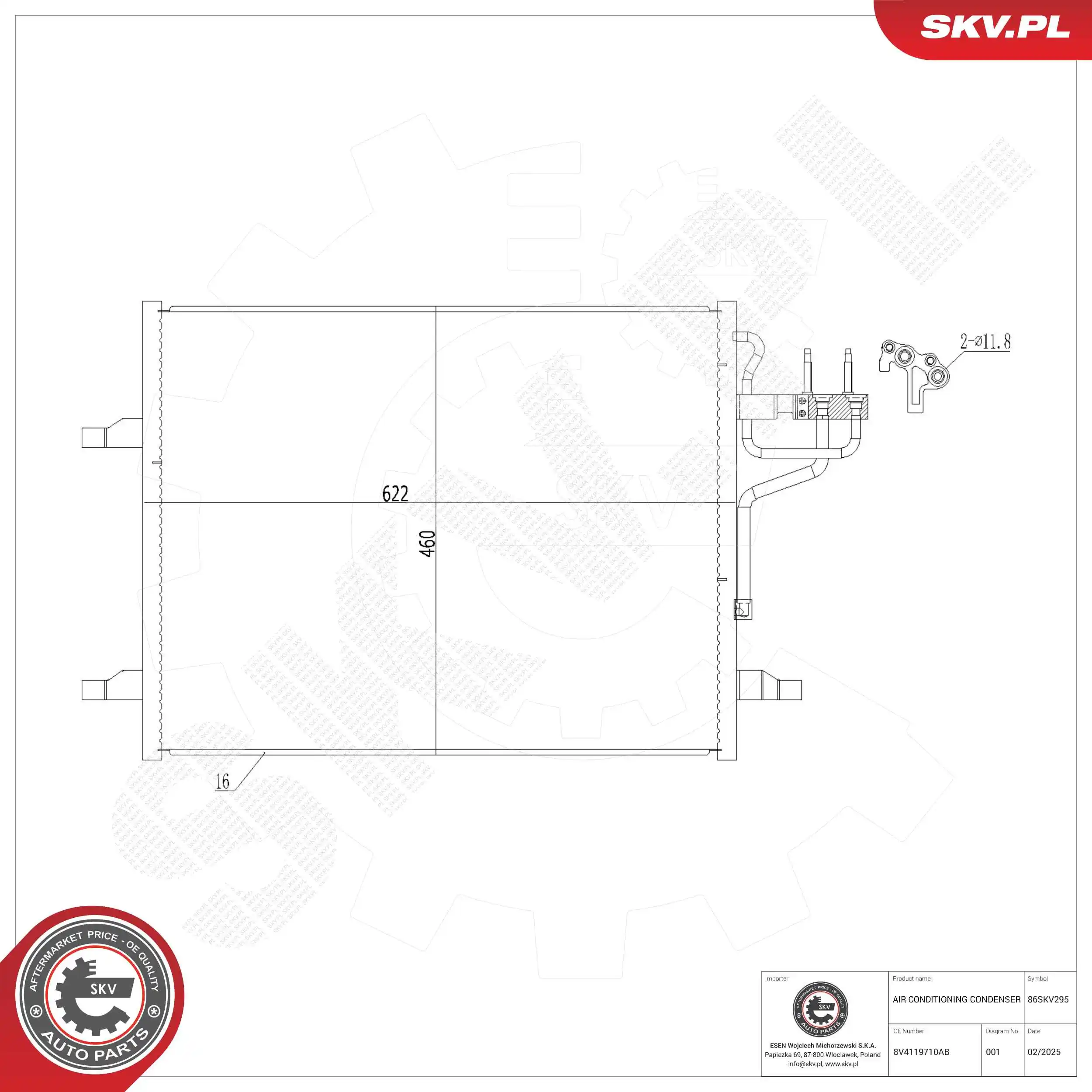 Condenser, air conditioning